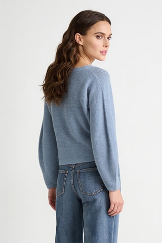 Pull en laine et mohair - Bleu clair