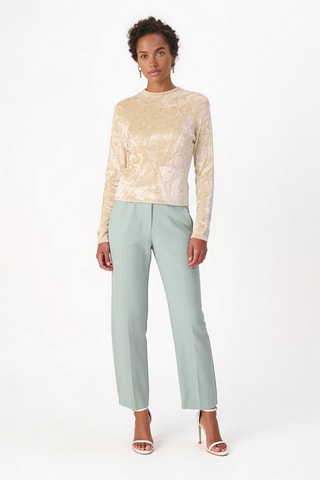 Pull en velours - Beige