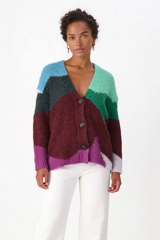 Mohair en Alpacawollen Vest - Groen - Vince