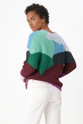 Mohair en Alpacawollen Vest - Groen - Vince