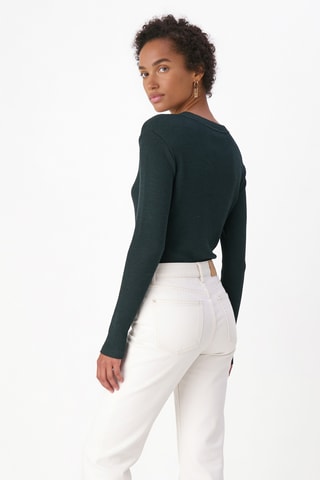 T-shirt en laine - Gris foncé