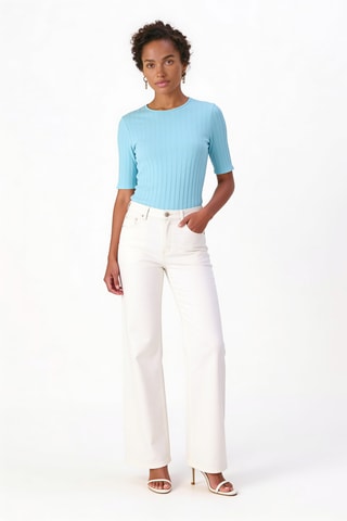 T-shirt en coton biologique - Turquoise