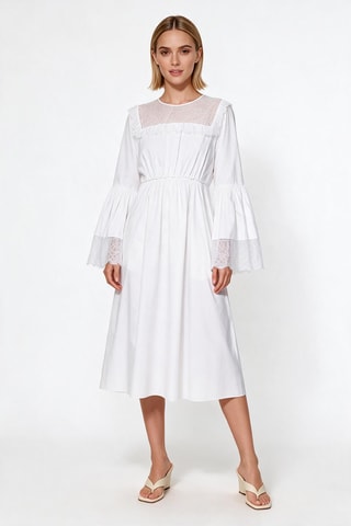 Robe midi - Blanc