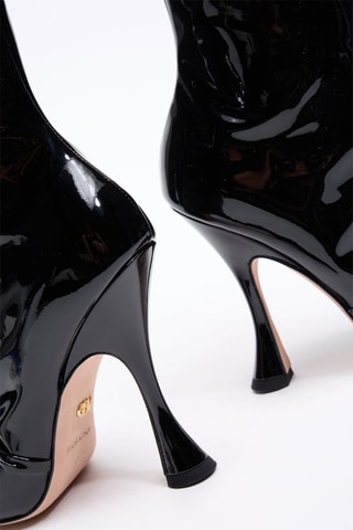 Bottines en cuir de veau - Noir