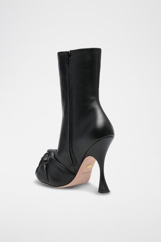 Bottines en cuir de mouton - Noir