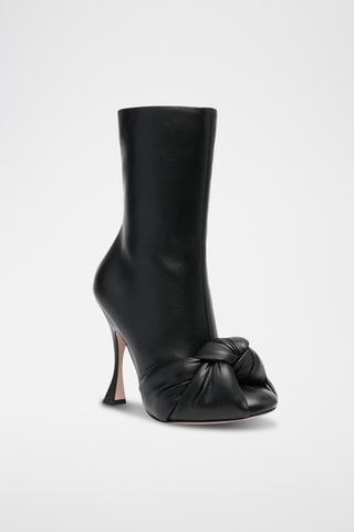 Bottines en cuir de mouton - Noir