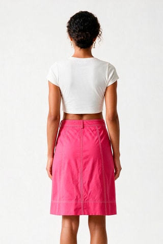 Jupe droite - Rose