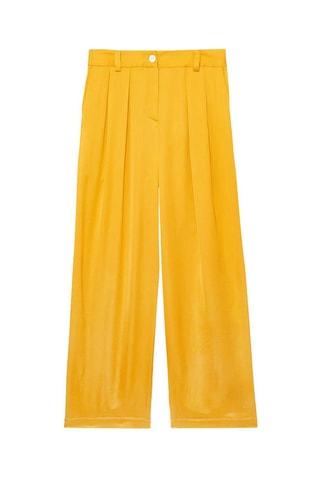 Pantalon droit taille haute - Moutarde