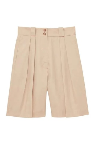Short ample taille haute - Beige