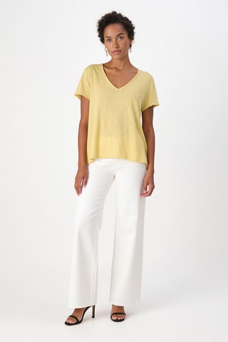 T-shirt droit Katalina - Jaune