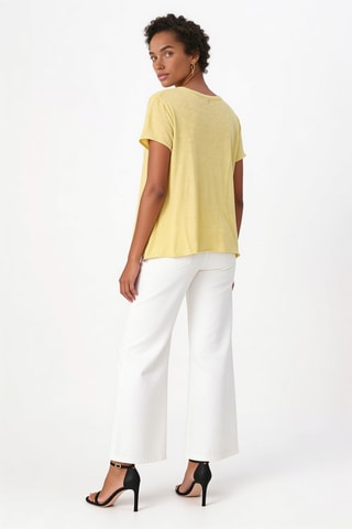 T-shirt droit Katalina - Jaune