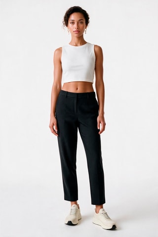 Pantalon en laine - Bleu marine