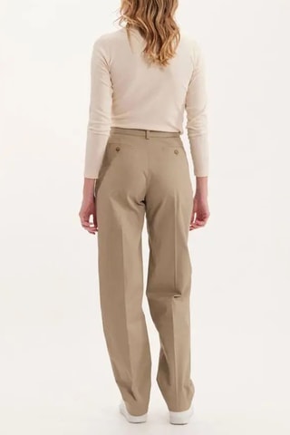 Pantalon large taille haute Marlow - Beige