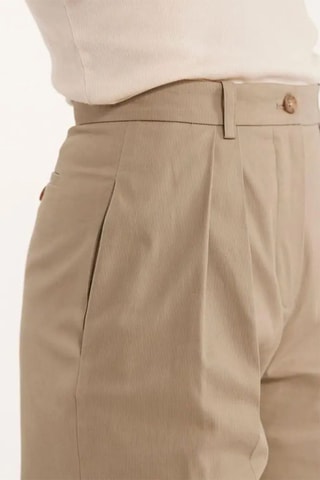 Pantalon large taille haute Marlow - Beige