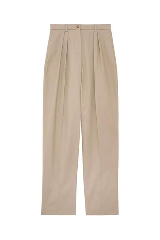 Pantalon large taille haute Marlow - Beige