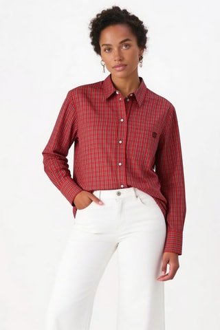Chemisier droit Maureen - Rouge