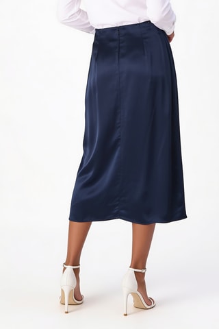 Jupe midi - Bleu marine
