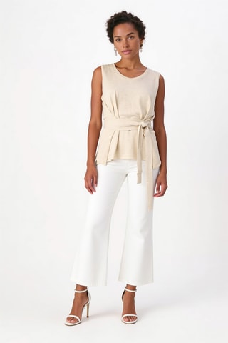 Top en cachemire - Beige
