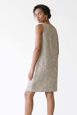 Robe droite - Beige chiné
