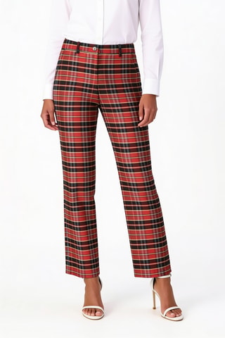 Pantalon en soie - Rouge