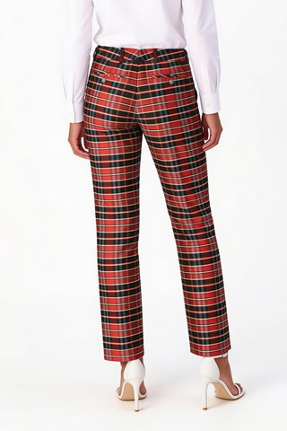 Pantalon en soie - Rouge