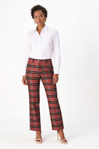 Pantalon en soie - Rouge