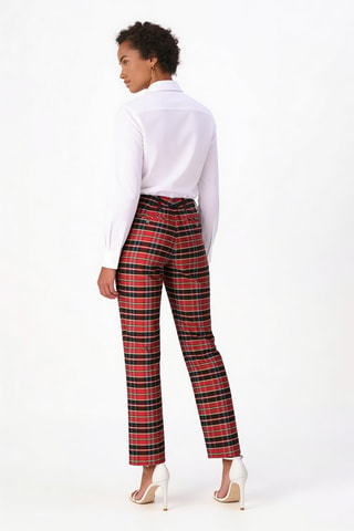 Pantalon en soie - Rouge