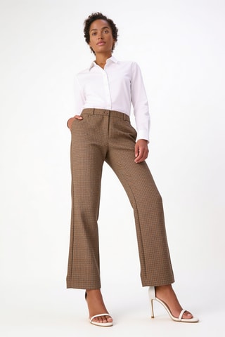 Pantalon en laine - Marron