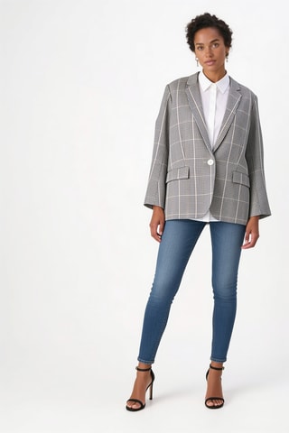 Veste en lin - Bleu marine