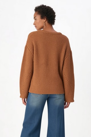 Pull en laine et cachemire - Camel