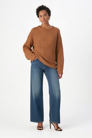 Pull en laine et cachemire - Camel