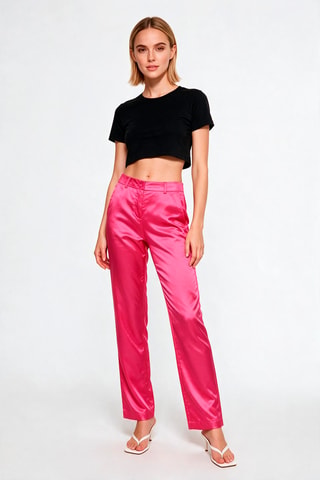 Pantalon droit Francisco - Rose