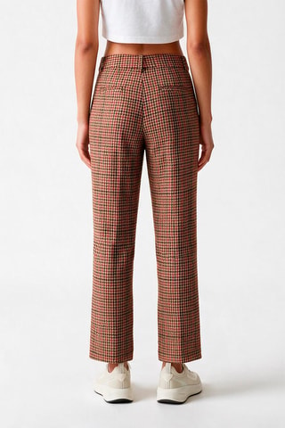 Pantalon regular en laine - Rose