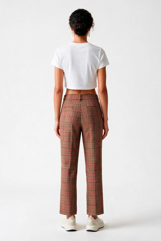 Pantalon regular en laine - Rose