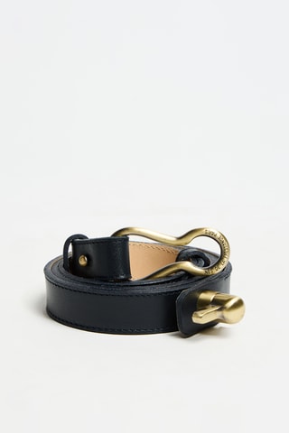 Ceinture en cuir de veau - Bleu marine