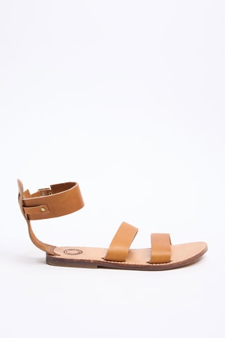 Sandales en cuir de veau - Camel