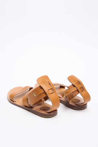 Sandales en cuir de veau - Camel