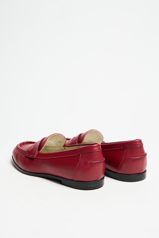 Mocassins en cuir - Rouge