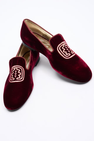 Slippers en nubuck - Bordeaux