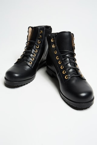 Bottines en cuir - Noir