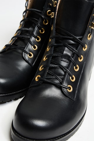 Bottines en cuir - Noir