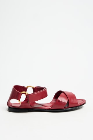Sandales en cuir - Bordeaux