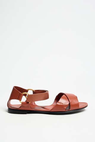 Sandales en cuir - Camel
