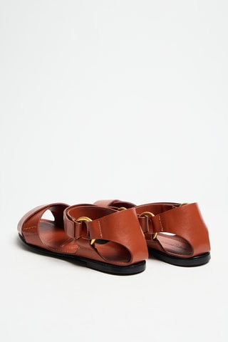 Sandales en cuir - Camel