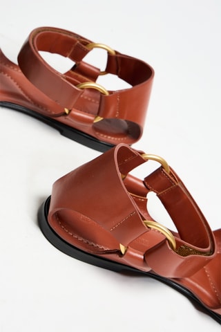 Sandales en cuir - Camel