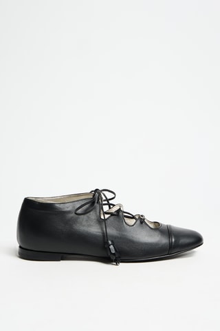 Ballerines en cuir - Noir
