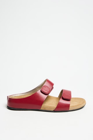 Mules en cuir - Rouge