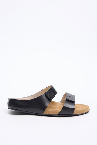 Mules en cuir - Noir