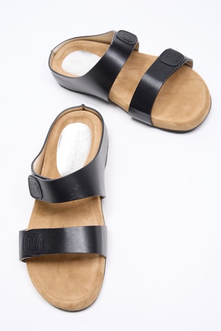 Mules en cuir - Noir