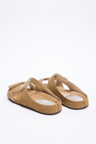 Mules en nubuck - Noir